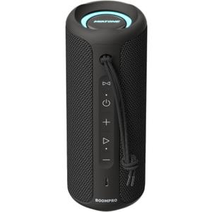 MIATONE Bluetooth Speakers 36W Portable Speaker with Stereo Sound Bass, Bluetooth 5.3 Wireless USB Type C Outdoor, 5000mAh 24H Playtime IPX7 Waterproof, Color Lights Speaker (Black)