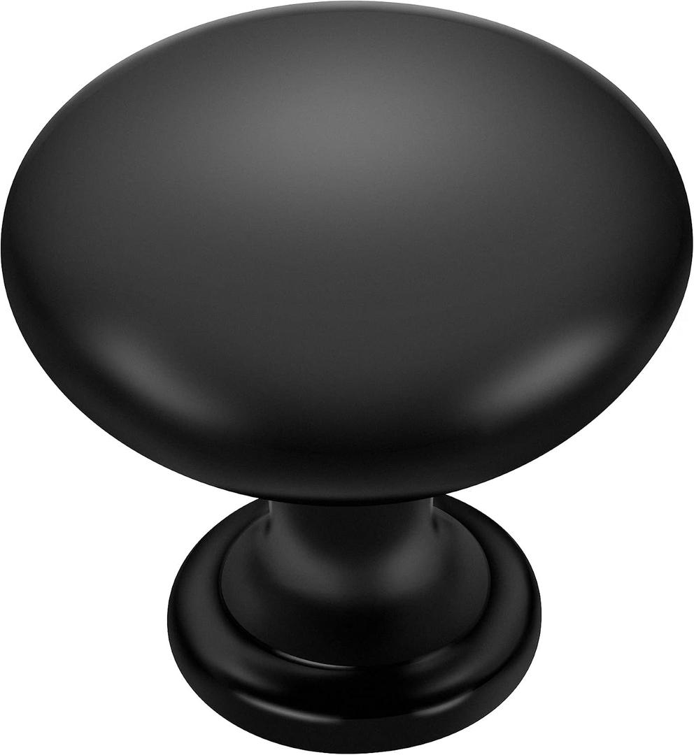 Ravinte 25 Pack Kitchen Cabinet Knobs Dresser Knobs Drawer Matte Black Zinc Drawer Pulls Door Dresser Handles for Cupboard