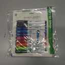 U Brands Fine Tip Dry Erase Markers with Eraser, Low Odor Whiteboard Markers Fine Tip, Assorted Bright Colors, Set of 10