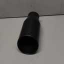 LCGP 2.25" inlet Universal Diesel Exhaust Tip 3.5" Outlet 6.25" Long Tail Tip, Black & Double Wall Angle Cut, Stainless Steel