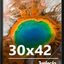 30x42 Picture Frame for Wall Display, 30x42 Black Picture Frame with Shatter Resistant Plexiglass, Stable and Sturdy 30 x 42 Poster Frame for Wall Display, Handpicked Gift Collection, 1 Pack