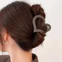 2 x Women's Acrylic Hair Claw Clips - Medium Matte Nonslip Hair Jaw Clips for Thin and Thick Hair, Valentines Day Accessories, Spring and Summer Hair Accessories, 4Pcs