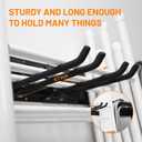 Wallmaster Garage Storage Organization Wall Mount, Garden Tool Rack Organizer Heavy Duty Folding Chair Hangers with 6 Adjustable Hooks 48inch Tracks Max Load 450lb