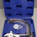 Orion Motor Tech Dial Gauge, Brake Runout Gauge and Ball Joint Gauge, Clamping Dial Indicator with 7 in Locking Pliers & 360° Flexible Stem Holder, 0.01 mm Precision Automotive Dial Indicator