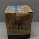 Perfnique Kitchen Compost Bin, 1.3 Gallon Countertop Compost Bin with Lid, Indoor Compost Bucket Includes Inner Bucket Liner and Carbon Filter, Small Compost Bin (Without Bags, Cream)