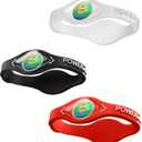 Power Balance the Original Genuine Performance Wristband, Silicone rubber Wristbands Bracelets Sports Bracelet Wristband for Men Women, Power 3 Pack Bangles, Safe Waterproof Lightweight Durable, Size of M+M+LM 19.0CM/L 20.5CM