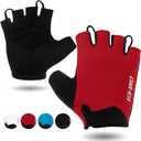 Cycling Gloves for Men Women Padded Mountain Bike Gloves Lightweight Half Finger Gloves Anti-Slip Shock-Absorbing for MTB Road Biking Fitness, Large