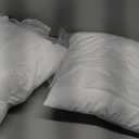 MIULEE Throw Pillows Inserts, Pack of 2 18x18 Inch 100% Virgin Fiber Filling Bed Couch Pillows