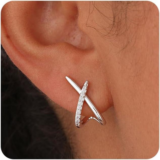 MIDEEO Gold Earrings for Women Trendy,14K Gold Stud Earrings Dainty Earrings Simple Minimalist Diamond Hypoallergenic Earring for Women Gifts MIDEEO Gold Earrings for Women Trendy,14K Gold Stud Earrings Dainty Earrings Simple Minimalist Diamond Hypoallergenic Earring for Women Gifts