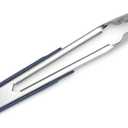 Stainless Steel Kitchen Tongs - Precision Grilling Tool - Heat Resistant, Heavy Duty - Perfect for Serving and Air Frying - 11 Inch - Blue