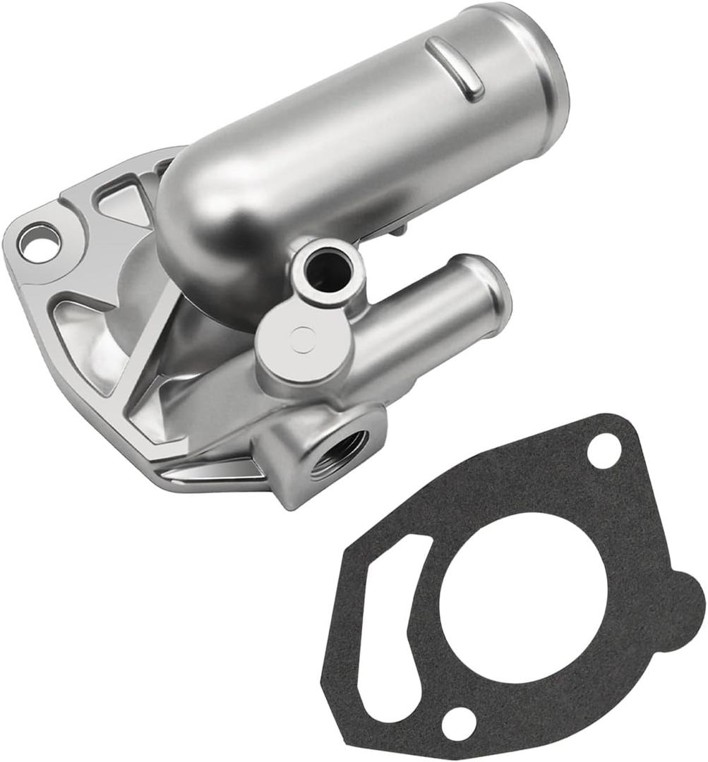 Engine Coolant Thermostat Housing Assembly Compatible with Jeep Wrangler 1991-1995 1997-2006 Comanche 1991-1992 Cherokee 1991-2001 Grand Cherokee 1993-2004 Dodge Dakota 1997-2002