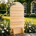 5.9 ft Wooden Champagne Wall,Champagne wall Holder for Party