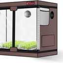 ATOUR Small Grow Tent, 32"x18"x28'' High Reflective Mylar 1680D Hydroponic Grow Tents, Waterproof Grow Tent with Double Clear Observation Door and Floor Tray, for Indoor Plant Growing