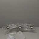 Kichler Dover 22.5" 3 Light Vanity Light with Etched Seeded Glass in Brushed Nickel