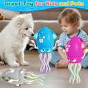LZZAPJ Electric Dancing Octopus Light Music Suitable for 6-12 Months Old Baby Toys, Kid Crawling Squid Toys Suitable for Toddler Tummy time, Birthday for 1 2 3 4 5 Year Old boy Girl (Yellow)