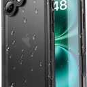 SPORTLINK for iPhone 16 Waterproof Case - Shockproof Dustproof Case with Built-in Clear Screen Protector, Full Body Heavy Duty Sealed Protective Cover for i Phone 16 6.1" Black