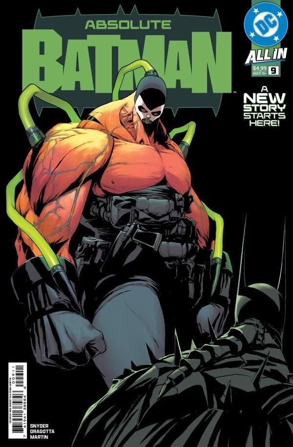 Absolute Batman #9 Nick Dragotta Main Cover with Rated Comics Acrylic Backer