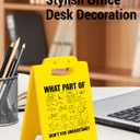 2 x Funny Math Teacher Gifts for Women Men, Math What Part of Don't You Understand Desk Sign School Office Decor