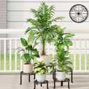 5 Pack Metal Plant Stand Heavy Duty Metal Plant Shelf for Multiple Plants Anti-Rust Iron Flower Pot Stand Holder for Home Garden