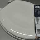 KOHLER Stonewood Quiet-Close, Round Toilet Seat Soft Close, Durable Wood, Easy Installation, Universal Fit, Home Essentials, White Finish, K-20467-0