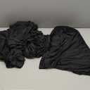 Moosfor Spandex 6 Foot Rectangle Table Cloth 6 Pack, Elastic Fitted Tablecloths for Picnic, Stretch Washable Patio Table Cover for Outdoor, Camping, Banquet and Parties (Black, 30"x72")