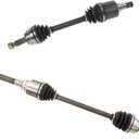 TRQ Front CV Axle Shaft Assembly Set Compatible with 2007-2008 Dodge Caliber 2007-2017 Jeep Compass 2007-2015 Patriot