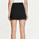 Tummy Control Skirt for Women, High Waist Bodycon Mini Skirt with Side Slit, Trendy Split Hem Casual Bottoms (Black, XS)