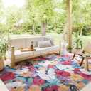 Loloi Botanical Collection BOT-02 Navy/Multi 6'-7" x 9'-4" Area Rug