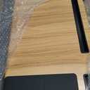 Wood Laptop Tray with Wrist Rest - Portable Laps Desk for Lap, Lightweight Laptop Lap Tray with Mouse Pad, Fits Laptops Up to 17 Inches, with Tablet Phone Holder, Beige