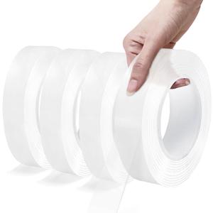 Valley'sYuMiao 4Rolls, Nano Double Sided Mountinging Tape, Adhesive-self Heavy Duty Tape, 2 Sides Sticky Tack Tape, 0.7in10fts, 40fts Total Long