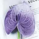 Featuman Purple Artificial Anthurium Lily Flowers, 4 Pcs Faux Greenery Stems 26 Inch Fake Anthurium Floral Arrangement for Vase Table, Bridal Shower, Home Office