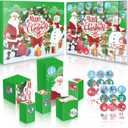 2025 Christmas Advent Calendar Box Set DIY - 24 Days of Surprise Gift Boxes to Fill for Kids, Family & Friends - Green