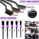Viewsun 17PCS Car Cleaning Kit, Purple Car Interior Detailing Kit with High Power Handheld Vacuum, Detailing Brush Set, Windshield Cleaner, Cleaning Gel, Complete Auto Accessories for Women Gift