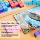 Dementia Products for Elderly -15 Wooden Tiles Matching Dementia Activities with 6 Pcs Picture Book Set for Seniors, Provide Memory Games for Alzheimer's Patients and Adults-Brain Exercise