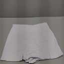 Floerns Women's Casual Split Hem High Waist Denim Skorts Skirt Shorts (Medium, White)