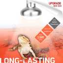 Basking Light for Reptiles, 2-Pack 100W Upgraded Intense Basking Spot, Reptile Heat Bulb Light, UVA Heat Lamp Bulbs for Bearded Dragon Turtle Chicken