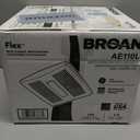 Broan-NuTone Bathroom Exhaust Fan with LED Light and Roomside Installation, Energy Star Certified, 110 CFM, Very Quiet 1.0 Sones White, AE110L
