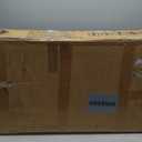 Shintenchi Kitchen Island cart with Storage, Portable Bar Cabinet on Wheels, Rolling Microwave Cart Side Table with Workstation for Kitchen, Dinning Room, Blue