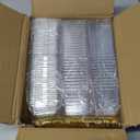 DI QIU REN 150 Pack 5oz Plastic Dessert Cups with Mini Gold Spoons and Lids, Clear Yogurt Parfait Cups Serves 50, Disposable Appetizer Cup for Fruit Pudding Shooter Birthday,Wedding,Party Tasting