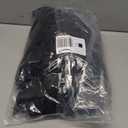 AISENO 30 Inch Christmas Tree Skirt - Black Faux Fur Plush Holiday Decor for Xmas Tree, Festive Party, Home Decorations