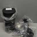 Automatic Cat Feeder and Water Fountain, 4L/16 Cups Timed Cat Dry Food Dispenser, 10s Meal Call, 20 Portions 6 Meals Per Day, 2L Cats Fountains for Drinking with Filter, Pet Feeder for Dog Black