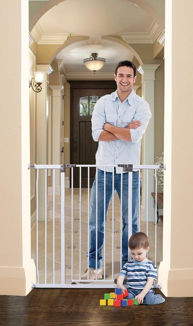 Dreambaby Liberty Extra Tall and Wide Security Gate with Stay Open Feature, White (39-42 Inch (Pack of 1))