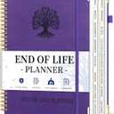 End of Life Planner, Spiral Estate Planning Organizer with Tabs for Senior, I'm Dead Now What Planner for Final Arrangements & Important Affairs with Large Print, 7.9"x10.4", Purple