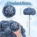 Suncalla 50 Pcs Artificial Peony Rose Flowers Heads 4.7 Inches Silk Fake Peony Head Flowers for Wedding Bridal Bouquet Home Floral DIY Centerpieces Tables Party Decorations (Dusty Blue)