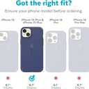 Speck iPhone 15 Plus & 14 Plus Case - Drop Protection, Built for MagSafe, Scratch Resistant - No Slip Grip with Soft Touch Coating for iPhone 6.7 Inch Model - Mystery Blue/Faded Denim CandyShell Pro