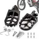 XINGWU Dirt Bike Foot Pegs for Surron Light Bee X/S E-Ride Pro SS/SR/S Talaria Sting MX3/R MX4 Segway X160/X260 CRF150F 230F 250F Electric Dirt Bike Foot Peg Rests (Black)