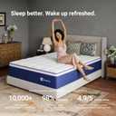 Avenco 10 Inch Twin Mattress, Twin Size Hybrid Mattress with Cooling Memory Foam and Smarts Coil Pocket Springs, Balanced Comfort & Enhanced Support, Mattresses in a Box, CertiPUR-US Certified