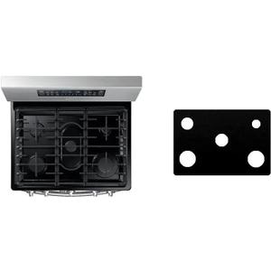 NXG Custom Fit Reusable Burner Liner for Samsung Gas Range Stove Protect Your Stovetop with this Splatter Guard Cover - NX58N9420SG