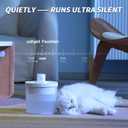 Uahpet Cat Water Fountain, Wireless & Battery Operated 67oz/2L Automatic Pet Water Fountain for Cats & Multiple Pets