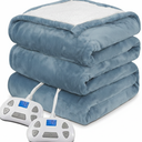 Heated Blanket Electric Blanket Queen Size 84"x90" Fast Heating Electric Blanket with Dual Control 10 Heat Levels & 10 Hours AutoOff Overheat Protection Cozy Soft Flannel Heated Throw Blanket